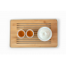 Kung fu tea set with primrose glaze complete tea tray