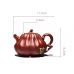 Yixing handmade raw ore Dahongpao imitation pumpkin purple clay pot
