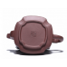 Yixing handmade raw ore purple clay three-star faucet dragon handle square purple clay pot