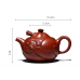 Yixing handmade raw ore Zhuni Dahongpao fish and dragon purple clay teapot